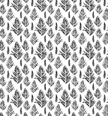 Fabric roller blind Painted leaves