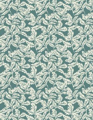 Modern roller blind Leaf wallpaper