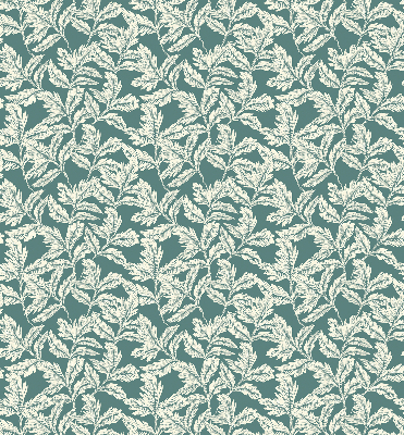 Modern roller blind Leaf wallpaper