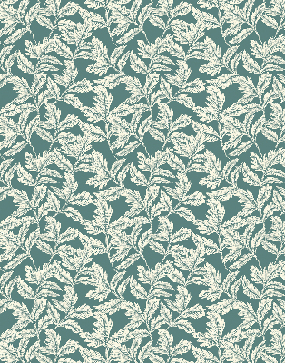 Modern roller blind Leaf wallpaper