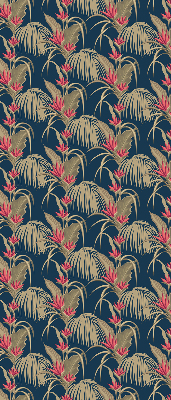 Roller blind for large window Interesting plants