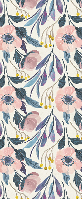 Modern roller blind Poppies