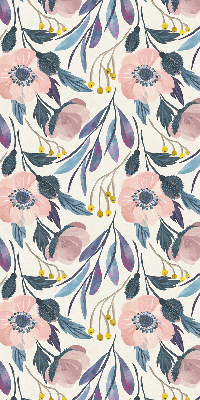 Modern roller blind Poppies