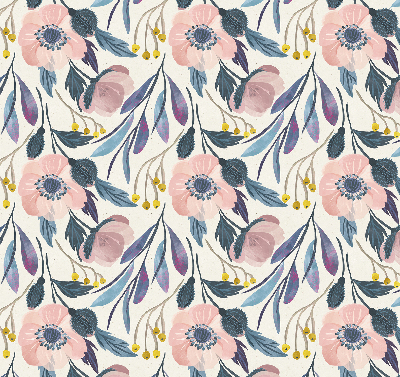 Modern roller blind Poppies