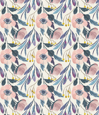 Modern roller blind Poppies
