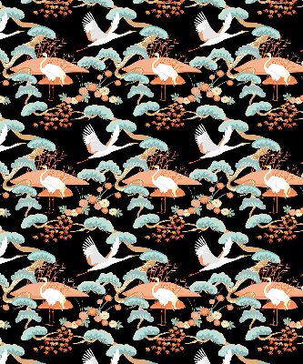 Roller blind for large window Flying heron