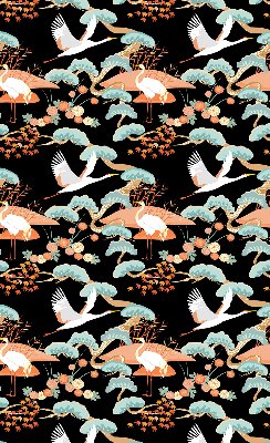 Roller blind for large window Flying heron
