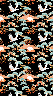 Roller blind for large window Flying heron