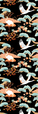 Roller blind for large window Flying heron