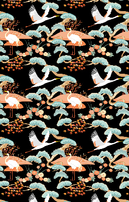 Roller blind for large window Flying heron