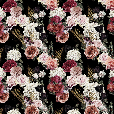 Modern roller blind A bouquet of roses