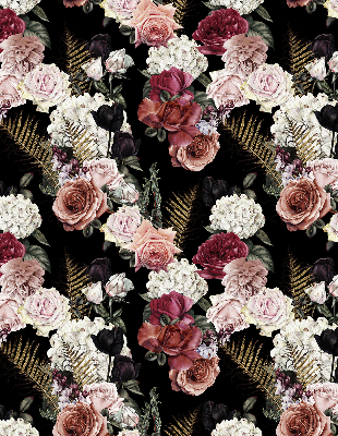 Modern roller blind A bouquet of roses
