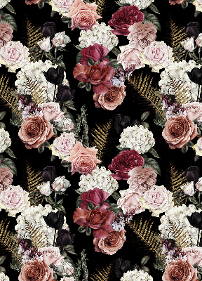 Modern roller blind A bouquet of roses