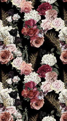 Modern roller blind A bouquet of roses