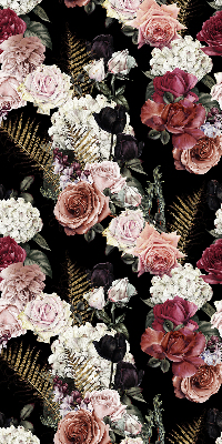 Modern roller blind A bouquet of roses