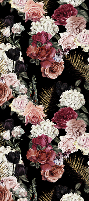 Modern roller blind A bouquet of roses
