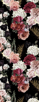 Modern roller blind A bouquet of roses