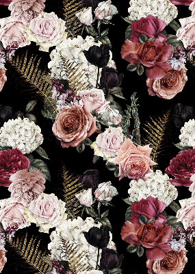 Modern roller blind A bouquet of roses