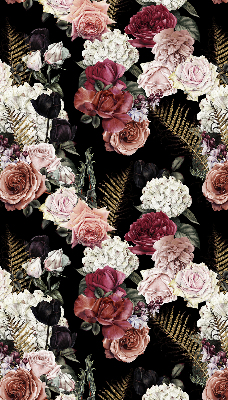 Modern roller blind A bouquet of roses
