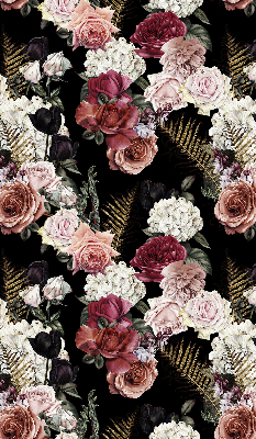 Modern roller blind A bouquet of roses