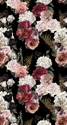 Modern roller blind A bouquet of roses