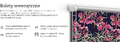 Modern roller blind Exotic flower