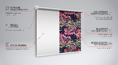 Modern roller blind Exotic flower