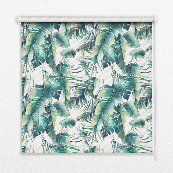 Fabric roller blind Leaves