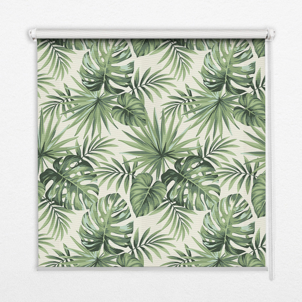 Modern roller blind Various leaves