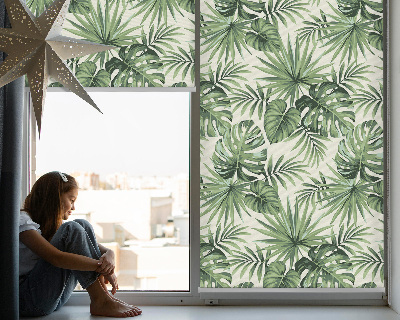 Modern roller blind Various leaves