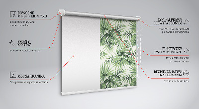 Modern roller blind Various leaves