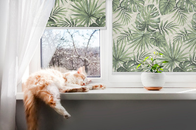 Modern roller blind Various leaves