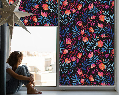 Roller blind for large window Poppy