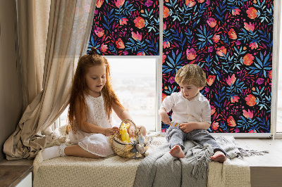 Roller blind for large window Poppy