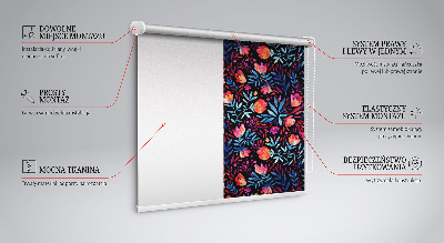 Roller blind for large window Poppy