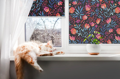 Roller blind for large window Poppy
