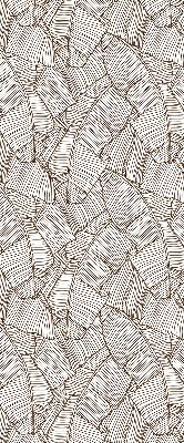 Modern roller blind Drawn palm leaves