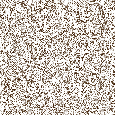 Modern roller blind Drawn palm leaves