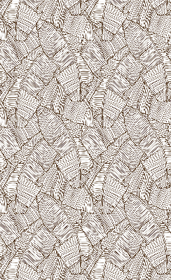 Modern roller blind Drawn palm leaves