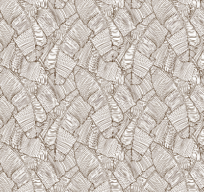Modern roller blind Drawn palm leaves