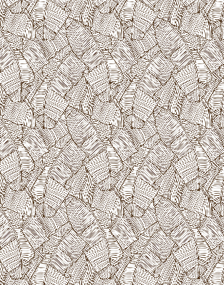 Modern roller blind Drawn palm leaves