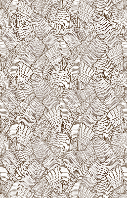 Modern roller blind Drawn palm leaves