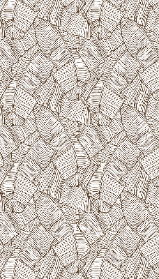 Modern roller blind Drawn palm leaves