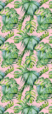Roller blind for large window Tropical leaf varieties