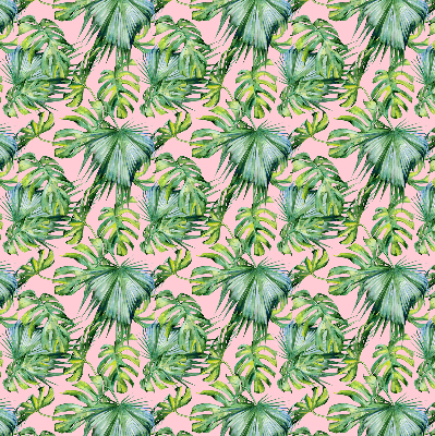 Roller blind for large window Tropical leaf varieties