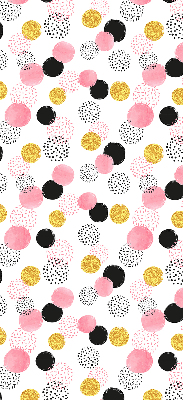 Fabric roller blind Various circles