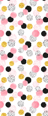 Fabric roller blind Various circles