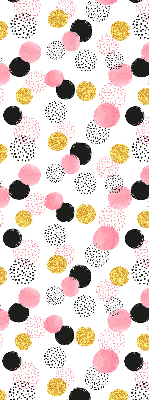Fabric roller blind Various circles