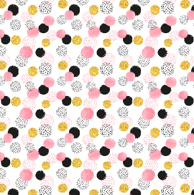 Fabric roller blind Various circles