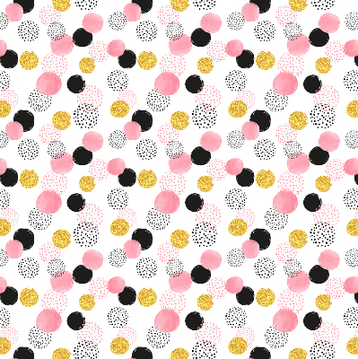 Fabric roller blind Various circles